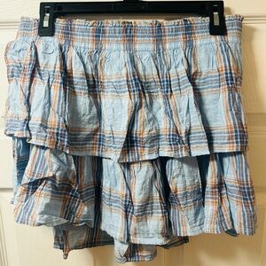 Aerie Plaid Mini Skirt Large